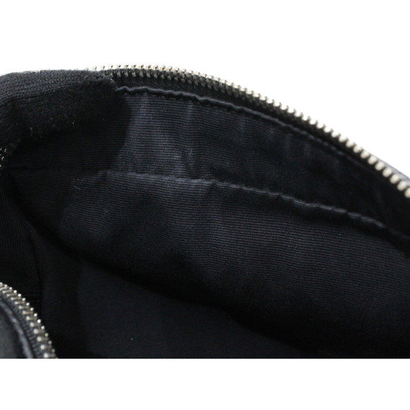 YSL Fringe Shoulder Bag Leather Black - Picture 10 of 16